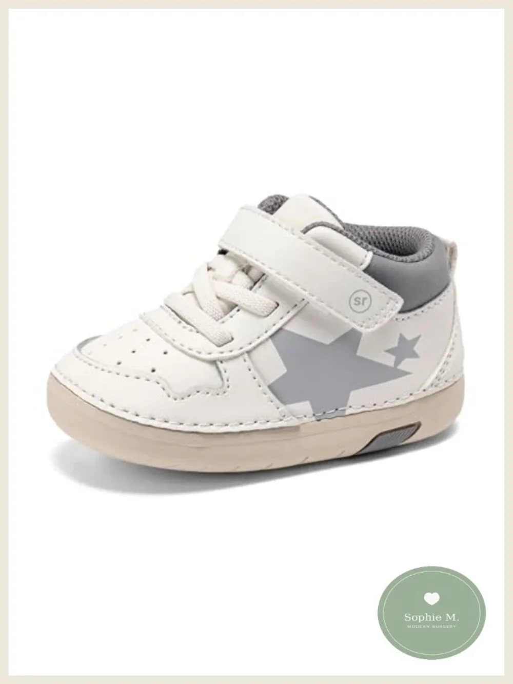 Toddler Leather Ankle Boots with Memory Foam Hook and Loop Closure